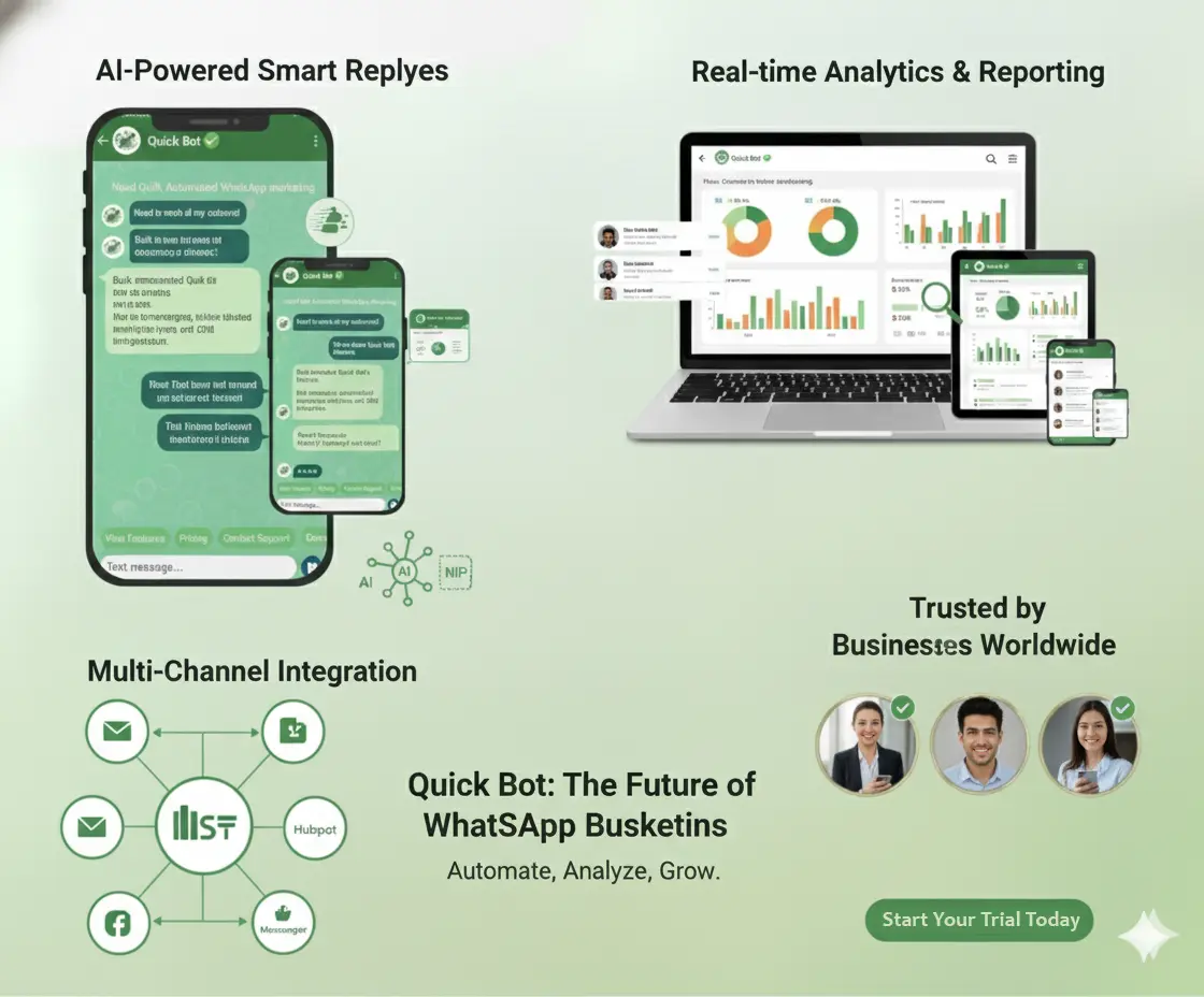 Best WhatsApp Marketing Software - QuickBotPro - WhatsApp Official Business API